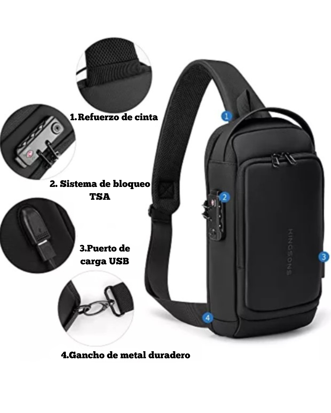 Mochila Antirobo Multifunción